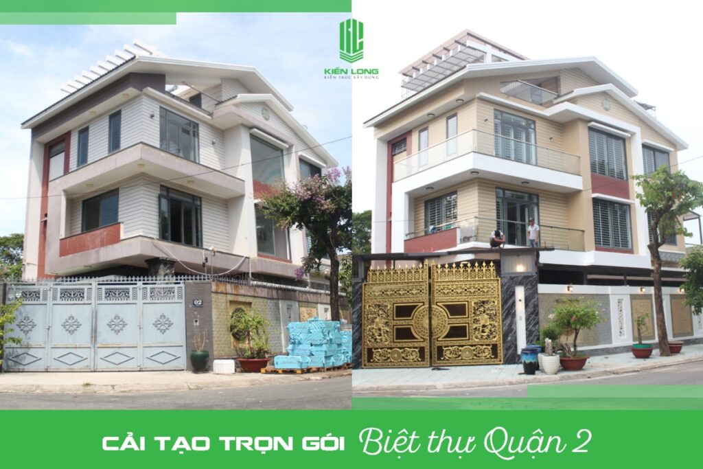 Cai tao biet thu Quan 2